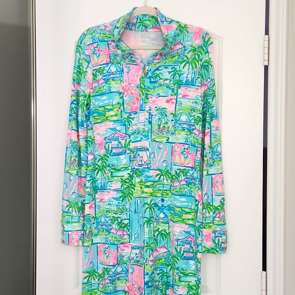 Lilly Pulitzer Dresses & Skirts - Gorgeous Lilly Pulitzer long sleeve pop over dress in excellent condition!